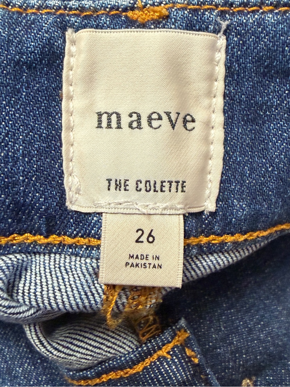 Maeve Blue Denim Colette Jeans Size 26 Flare Wide Leg - Picture 8 of 15